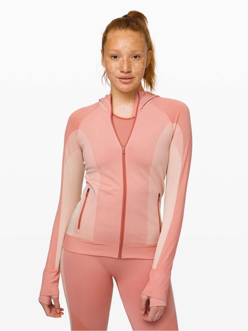 lululemon athletica Lululemon Ebb to Train Jacket • Copper Clay/Angel Wing